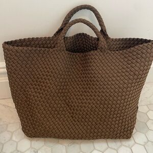 St. Barth's large Naghedi Tote. EUC
Pouch never used, brand new